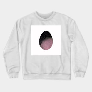 Easter egg - simple pink-black watercolor abstract with drops, smears, stripes and stains  Design for background, cover and packaging, Easter and food illustration, greeting card. Crewneck Sweatshirt